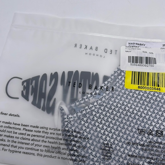 TED BAKER LONDON Reversible Reusable FACE MASK 
NWT 
OS - Picture 3 of 16